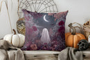 Axyaa Halloween Ghost & Pumpkin Pattern Cushion Cover for Sofa, Bedroom, Car