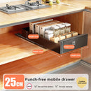 Axyaa Slide Out Pantry Shelves Organizer Shelf Sliding Drawer Storage Rack
