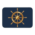 Axyaa Nautical Compass Anchor Rudder Printed Small Non-slip Doormat