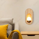 Axyaa LED Wooden Wall Lamp for Modern European Interior Lighting