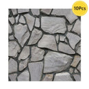 Axyaa 3D Faux Stone Tile Sticker for Kitchen and Bathroom Walls