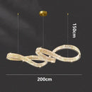 Axyaa Crystal Chandelier Pendant Light for Living and Dining Room