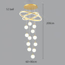 Axyaa Elegant Chandelier Set - Indoor Ceiling Lighting Fixtures for Hall, Dining & Staircase