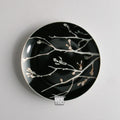 Axyaa Sakura Set Plate Black White Wall Decoration Hanging Plate Coffee Living Room