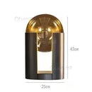 Axyaa Brass Floor Lamp with Glass Ball for Bedroom, Living Room, Study