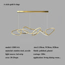 Axyaa Modern Ring LED Pendant Chandelier for Living Room, Dining Room, Bedroom, Kitchen