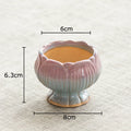 Lotus Shape Ceramic Vase by Axyaa: Elegant Table Decor for Flowers & Plants