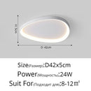 Axyaa Ultra-thin Cream Pebble Ceiling Lamp for Living Room, Bedroom, Study - LED Lighting