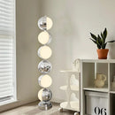 Axyaa Retro Ball LED Floor Lamp Stainless Steel Living Room Bedroom Light