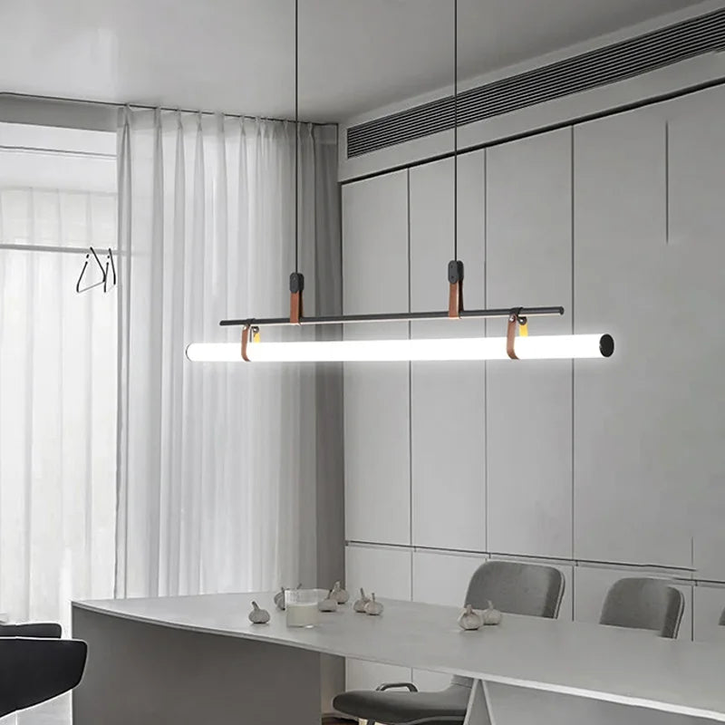Axyaa Nordic Restaurant Pendant Light - Minimalist Luxury Strip Light
