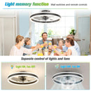 Axyaa 6-Speed Ceiling Fan with Adjustable Brightness LED Lighting