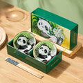 Axyaa Hand Drawn Cartoon Ceramic Bowl & Chopsticks Set: Creative Giftware
