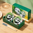 Axyaa Ceramic Cartoon Bowls & Chopsticks Set - Creative Gift Pack
