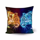 Axyaa Animal Print Cushion Cover - Stylish Polyester Throw Pillow for Home Decor
