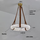 Axyaa Marble Chandelier: Trendy LED Pendant Light for Stylish Indoor Lighting