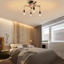 Axya Vintage Industrial Ceiling Light with 4 E27 Bulb Heads