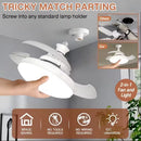 Axyaa Smart LED Ceiling Fan Light with Remote Control & App, Adjustable Color Temperature & Brightness for Living Room & Bedroom