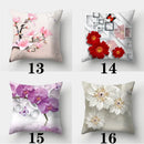 Axyaa Retro Flowers Pillowcase 45cmX45cm Square Sofa Cushion Cover