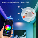 Axyaa Smart LED Downlight: 10W/15W, RGBCW, Bluetooth, Dimmable, Smart Life APP Control