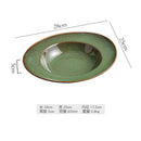 Axyaa Ceramic Hat Plate Soup Salad Dessert Pasta Specialty Tableware