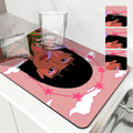 Axyaa Quick Dry Kitchen Mat: Absorbent, Antiskid, Flower Design