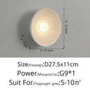 Axyaa Glass Ball Wall Lamp Wooden Bedroom Living Room Indoor Decor Lighting