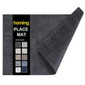 Axyaa Heat Resistant Leather Placemats - Waterproof Non-slip Kitchen Table Mats