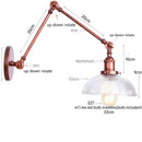 Axyaa Vintage Loft LED Wall Light Fixture Indoor Industrial Glass Lamp