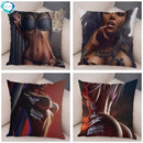 Axyaa Dark Gothic Tattoo Cushion Cover 45x45 cm