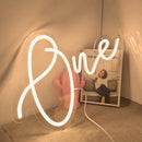 Axyaa Neon Sign Light: Personalized Desk Decor & Baby Birthday Party Gift