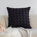 Axyaa Plaid Cushion Cover for Sofa Decor 45x45 Cream Style Home Living Room Pillow