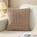 Axyaa Soft Striped Corduroy Throw Pillow Covers in 45x45cm