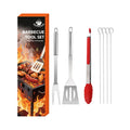 Axyaa 21-Piece BBQ Tool Set, Stainless Steel, Outdoor Grill Bag