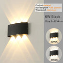 Axyaa LED Wall Sconces - Modern Indoor Outdoor Up Down Lights for Living Room & Bedroom