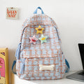 Axyaa Corduroy College Backpack: Trendy Fashion Shoulder Bag for Women, Teens