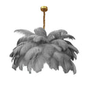 Axyaa Nordic Ostrich Feather LED Pendant Lamp for Living Room, Bedroom & Girl's Room