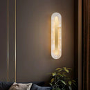 Axyaa Gold Marble Wall Sconce - Luxury Lighting Fixture for Living Room & Bedroom