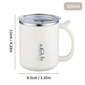 Axyaa Double Wall Insulated Stainless Steel Coffee Mug with Handle