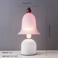 Axyaa Nordic Pink Table Lamp Modern Minimalist Art Lighting for Living Bedroom Children's Room