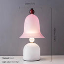 Axyaa Nordic Pink Table Lamp Modern Minimalist Art Lighting for Living Bedroom Children's Room