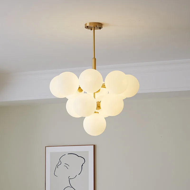 Axyaa Glass Ball Pendant Lamp: Modern Luxury for Home Decor and Restaurant Lighting