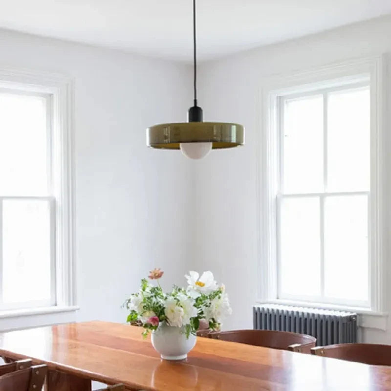 Axyaa Nordic Stained Glass Chandelier for Restaurant, Bedroom, and Bar