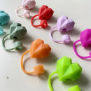 Axyaa Silicone Straw Caps for Stanley Cup 40oz - Kawaii Hearts Design
