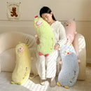 Axyaa Little Monster Long Pillow for Side Sleeping, Girl Sleeping Legs Pillow