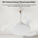 Axyaa Retractable Blades Ceiling Fan with Light Remote Control Bedroom Living Room Lighting