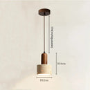 Axyaa Wabi Sabi Travertine Pendant Lamp for Dining Desk Kitchen Island & Restaurant Decor