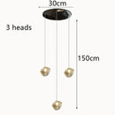 Axyaa Nordic Glass Chandelier – Interior Lighting for Stairs, Living Room, Dining Room
