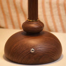Axyaa Retro Walnut LED Table Lamps with Acrylic Lampshade for Home and Office Decor