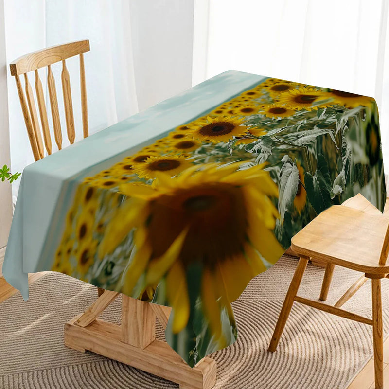 Axyaa Sunflower Plank Table Runner for Home Decor and Party Centerpieces