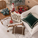 Axyaa Snowflake Christmas Tree Pillowcase - Holiday Party Decor Cover